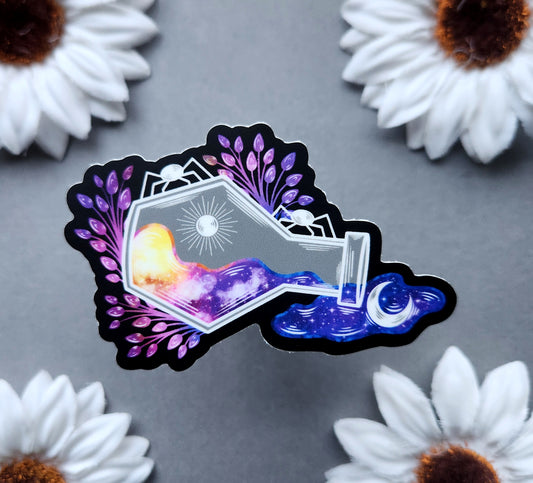 Spider Potion Jar 3×2-Inch Matte Sticker