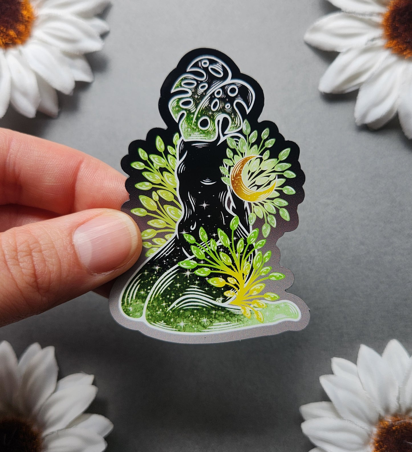 Magnet: Monstera Leafe Woman 2.1x3-inch Magnet