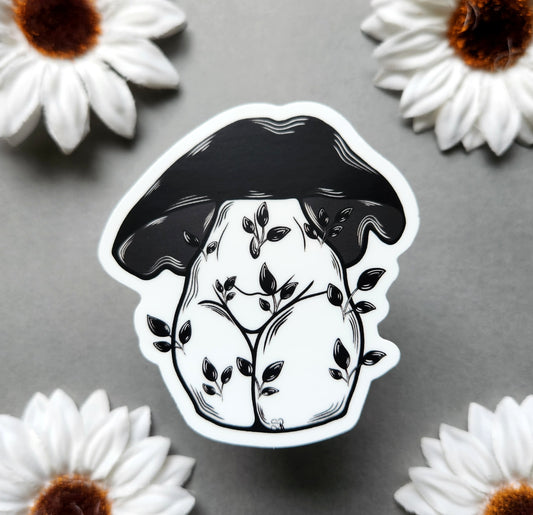 Mushroom Cap Woman 2.8x3-inch Matte Sticker