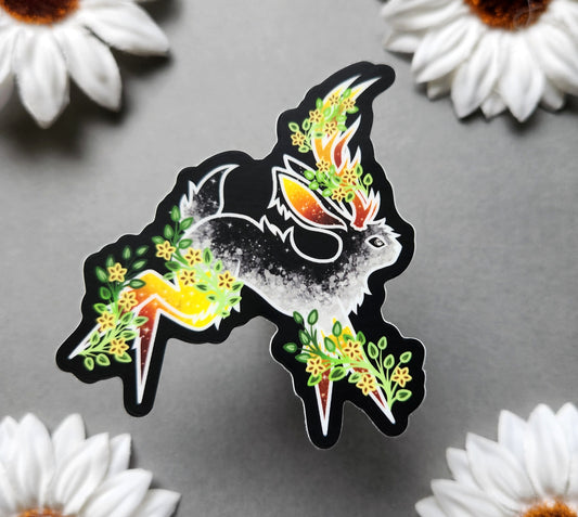 Sunset Jackalope 2.8x3-inch Matte Sticker