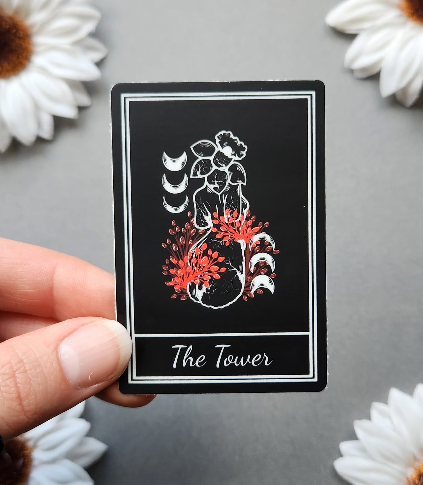 The Tower Tarot Card 2x3-inch Sticker