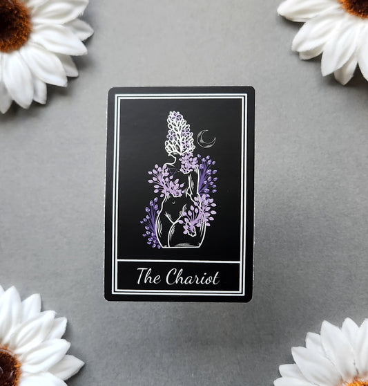 The Chariot Tarot Card 2x3-inch Sticker