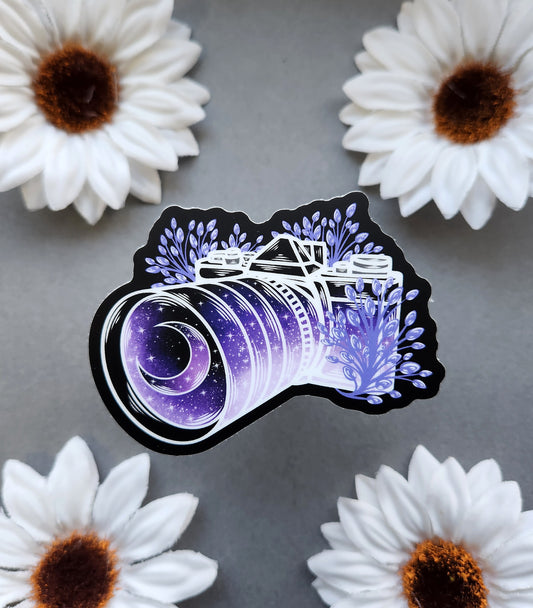 Purple Film Camera Matte 3x2.3-inch Sticker