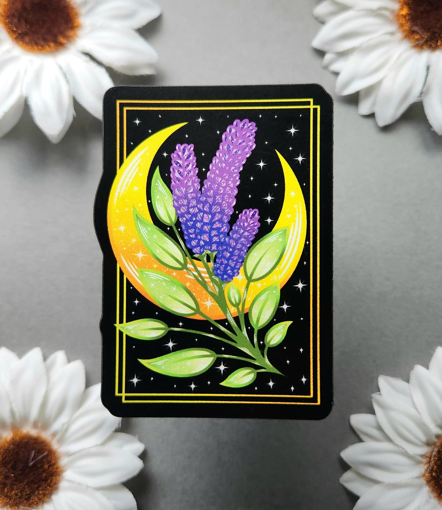 Magnet: Lavender with Moon 2.5x3-inch Matte Magnet