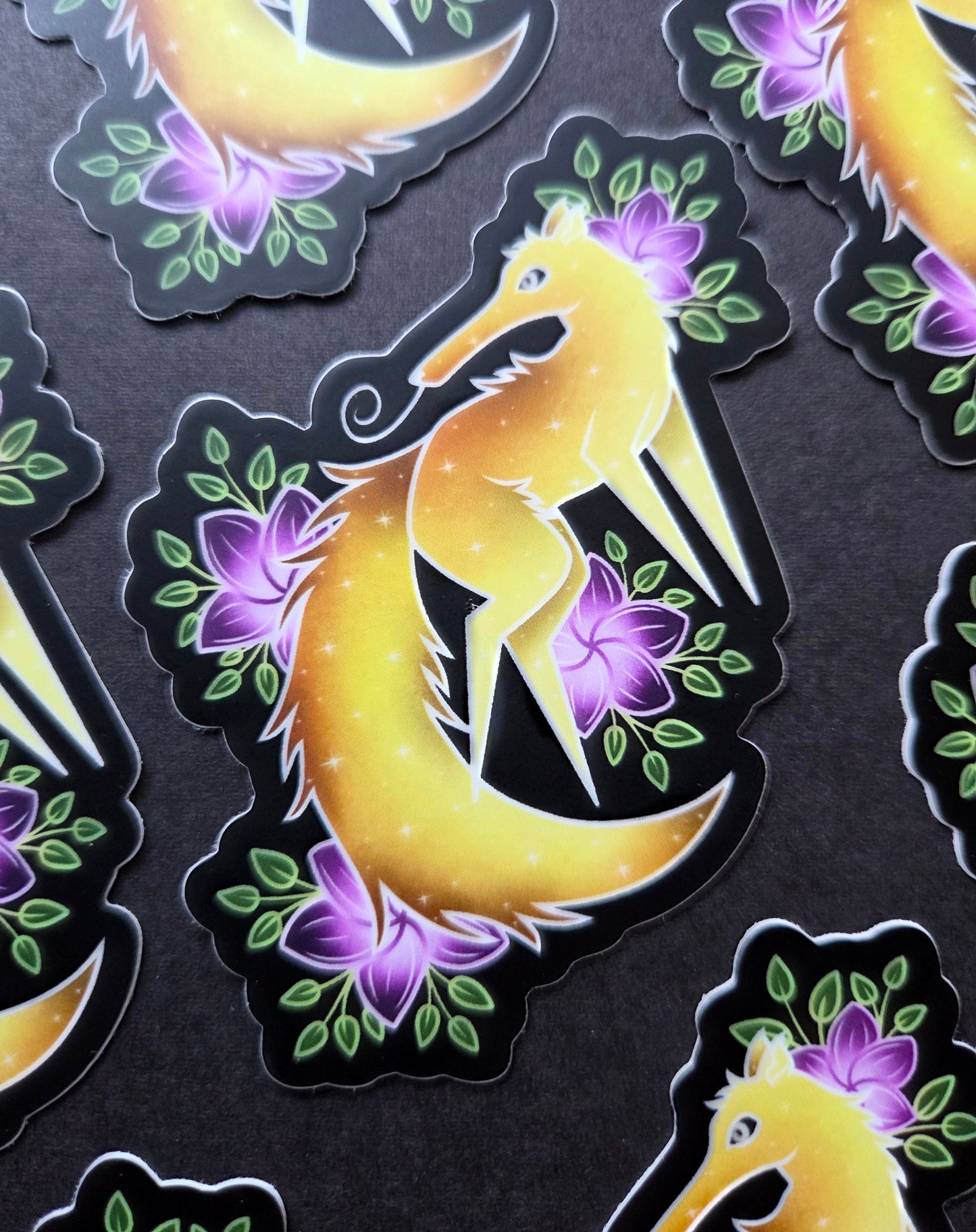 Yellow Anteater Will it Stick Leg 2.2×3-inch Matte Sticker