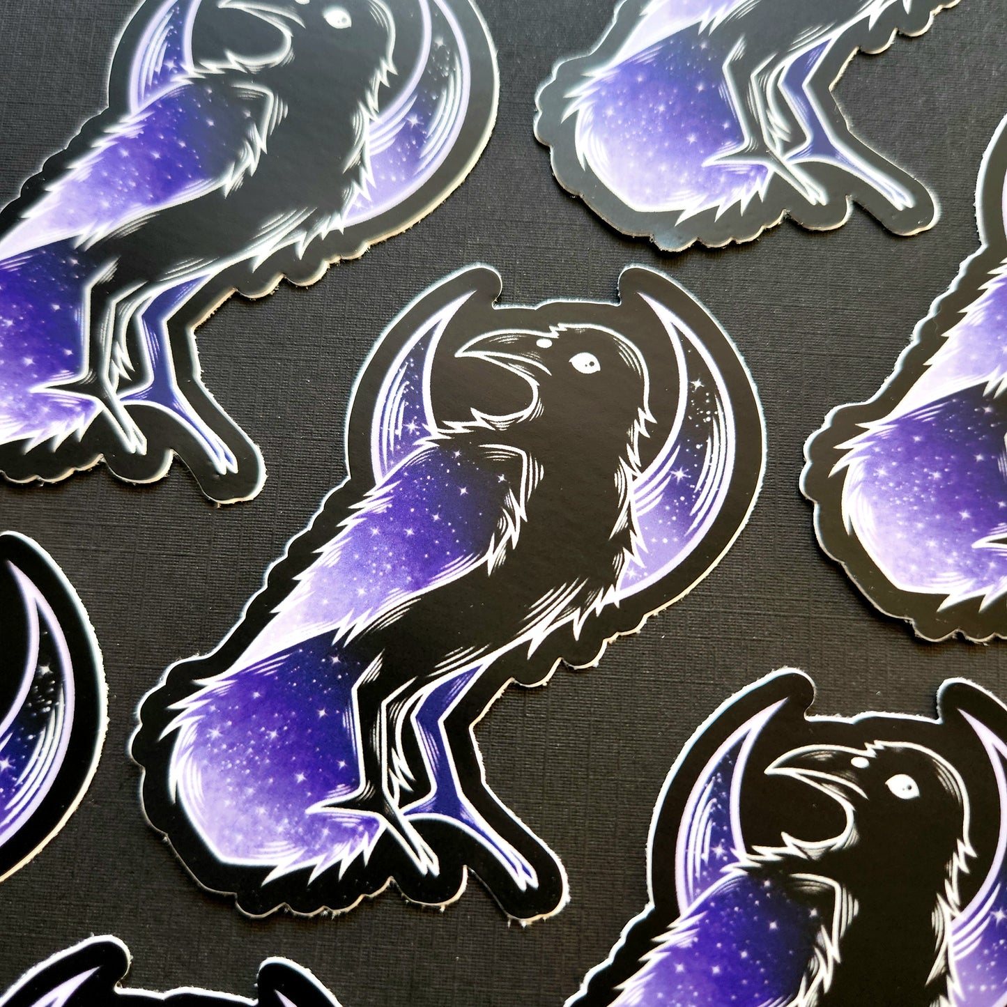 Purple Raven Matte 1.9x3-inch Sticker