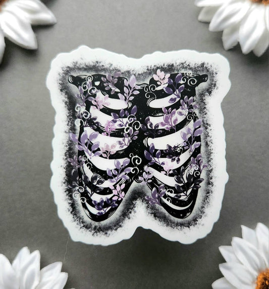 Galaxy Ribcage Matte 2.7x3-inch Sticker
