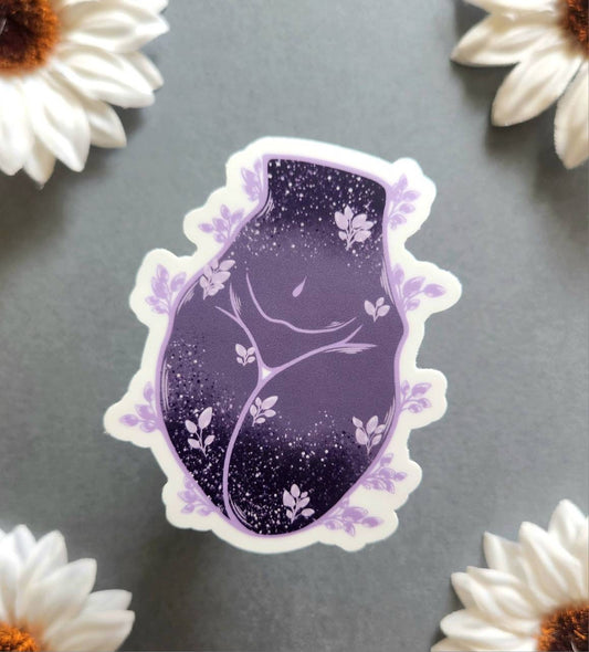 Lavender Woman Matte 2.6x3-inch Sticker