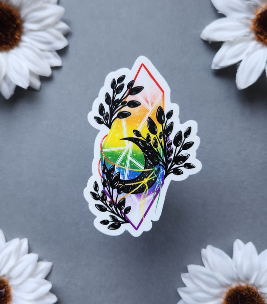 Pride Crystal Matte 2x3-inch Sticker